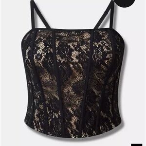 Lace Corset Crop Top